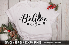 Believe SVG - Christmas Design Product Image 1