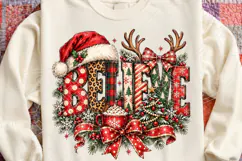 Believe Christmas PNG | Vintage Plaid & Leopard Sublimation Product Image 4