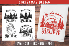 Believe Christmas SVG Christmas kitchen towel