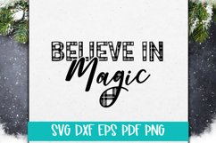 Believe in Magic Christmas SVG Cut file Product Image 1