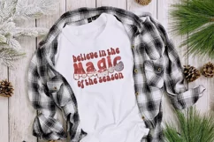 Believe in the magic of the season quote logo Product Image 2