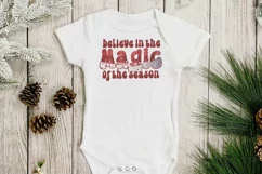 Believe in the magic of the season quote logo Product Image 3