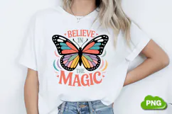 Believe In The Magic PNG, Butterfly PNG, Butterfly Clipart Product Image 1