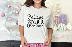 Believe in the magic of Christmas SVG , Christmas Wreath SVG Product Image 3