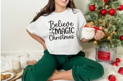 Believe in the magic of Christmas SVG , Christmas Wreath SVG Product Image 2