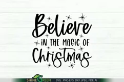 Believe in the Magic of Christmas SVG - Christmas SVG Product Image 4
