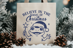 Believe in the Magic of Christmas SVG PNG | Cute Xmas Frog Product Image 3