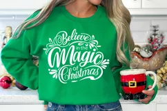 Believe In The Magic Of Christmas SVG Design, Xmas Cut Files Product Image 2