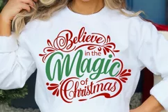 Believe In The Magic Of Christmas SVG Design, Xmas Cut Files Product Image 4