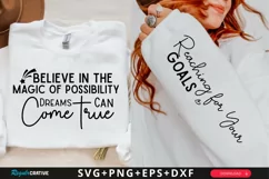 Believe In The Magic Of Sleeve SVG, Inspirational SVG Design Product Image 1