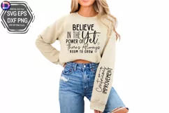 Believe in the Power of Sleeve SVG, Motivational Sleeve SVG Product Image 3
