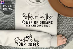 Believe in the Power of Sleeve SVG, Positivity Sleeve SVG Product Image 1