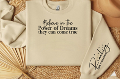 Believe in the Power of Dreams They Can Come True Sleeve SVG Product Image 2