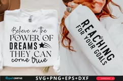 Believe in the Power Sleeve SVG, Inspirational SVG Design Product Image 1