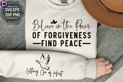 Believe in the Power of Sleeve SVG, Positivity Sleeve SVG Product Image 1