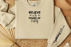 Believe in the Power of Positivity Sleeve SVG, Positive SVG Product Image 2