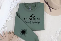 Believe in the Power of Positivity Sleeve SVG Product Image 3