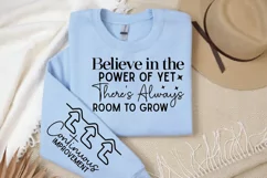 Believe In The Power Sleeve SVG, Motivational SVG Design Product Image 2