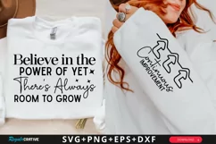 Believe In The Power Sleeve SVG, Motivational SVG Design Product Image 1