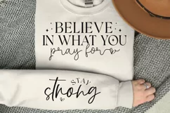 Believe In What You Sleeve SVG, Christian SVG Design Product Image 3