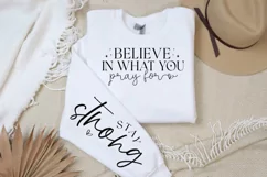 Believe In What You Sleeve SVG, Christian SVG Design Product Image 2