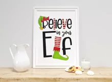 Believe In Your Elf Sublimation | Funny Christmas PNG Product Image 2