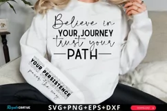 Believe In Your Journey Sleeve SVG, Motivational SVG Design Product Image 1