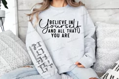 Believe in yourself and all that you are Sleeve SVG Product Image 3