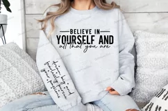 Believe in yourself and all that you are Sleeve SVG Product Image 3