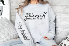 Believe in yourself and all that you are Sleeve SVG Product Image 3