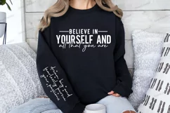 Believe in yourself and all that you are Sleeve SVG Product Image 2