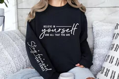 Believe in yourself and all that you are Sleeve SVG Product Image 2