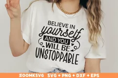 Believe in yourself SVG, Inspirational SVG, Motivational SVG Product Image 1