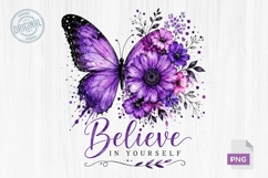 Believe In Yourself Butterfly PNG Product Image 1
