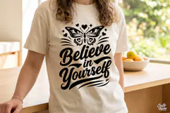 Believe In Yourself SVG PNG Motivational Quote Product Image 4