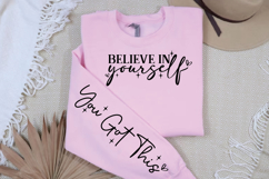 Believe in yourself Sleeve SVG Design Product Image 2