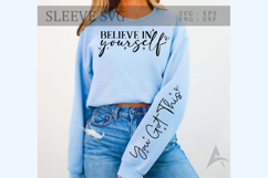 Believe in yourself Sleeve SVG Design Product Image 1