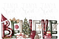 Believe Christmas | Png Download | Hand Draw Product Image 4