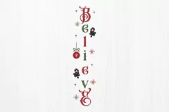 Believe SVG, Christmas Porch Sign SVG Design Product Image 2