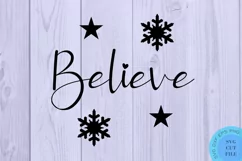 Believe Svg Christmas Ornament Svg Christmas Svg House Sign Product Image 2