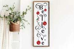 Believe SVG , Porch Christmas Sign SVG , Christmas SVG Product Image 2