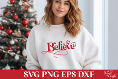 Believe Christmas SVG Quote Product Image 2
