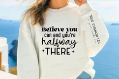 Believe You Can And Sleeve SVG, Motivational SVG Design Product Image 2