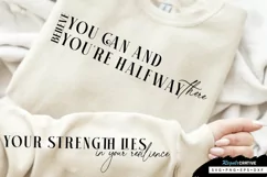 Believe You Can Sleeve SVG, Inspirational SVG Design Product Image 2