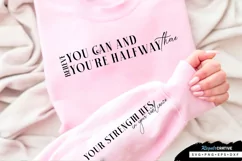Believe You Can Sleeve SVG, Inspirational SVG Design Product Image 3