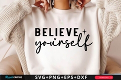 Believe Yourself SVG Design Product Image 1