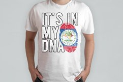 It&#039;s in my DNA Belize Flag Fingerprint PNG Sublimation Product Image 2