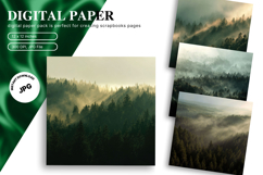 Snow Forest Background Christmas Pine Tree Wallpaper_44 Product Image 1