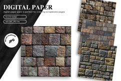 Stone Texture Background Wall Art Backdrop Rock Wallpaper_26 Product Image 1
