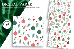 Christmas Ornament Background Seamless Pattern Gift Wrap_2 Product Image 1